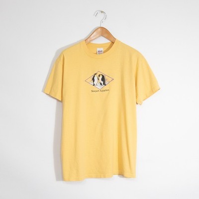 Vintage 90s Newport Aquarium Kentucky T Shirt Mens Large - Single Stitch Penguin
