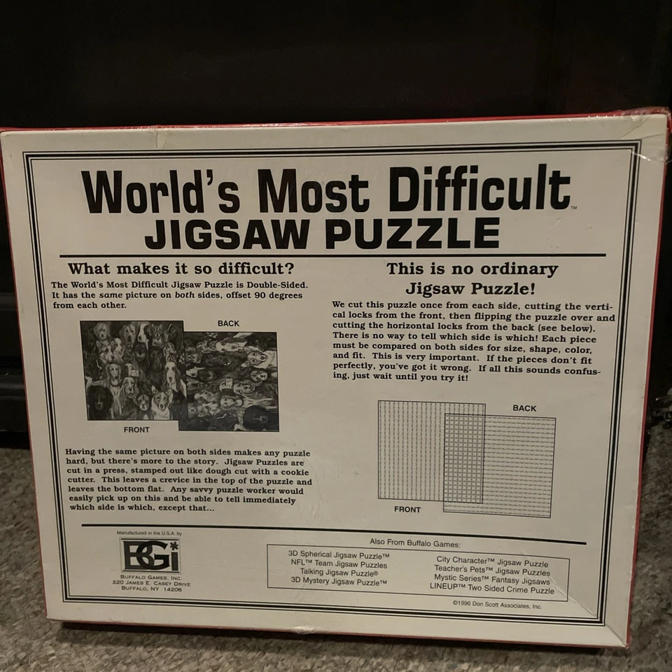 Rompecabezas DALMATIANS'S World's Most Difficult NUEVO sellado 529 piezas de doble cara Foto 2 de 3