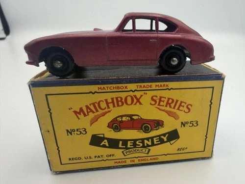 Lesney Matchbox Series - No.53 Aston Martin Red Diecast Car Original Box