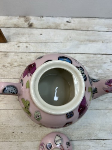 Avoca Nest Irland Teekanne und Milchglas Konvolut Butterfly’s & Bows Muster - Bild 15 von 16