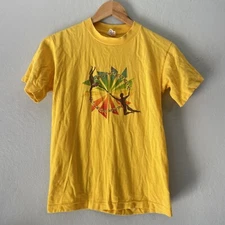 Vintage 80s Namaste Yoga Spiritual Single Stitch T Shirt Unisex Small