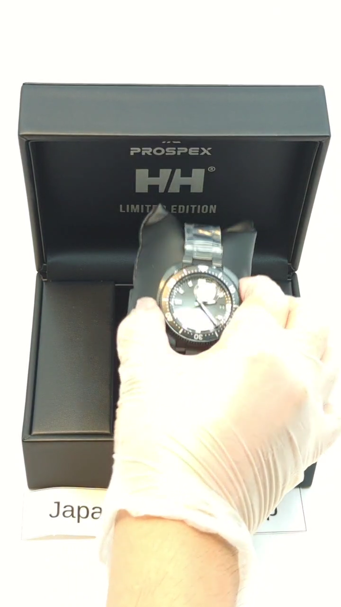 SEIKO PROSPEX SBDC181 Black HELLY HANSEN Diver Scuba Men's Watch