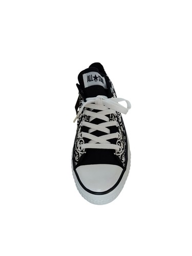 Converse All Star Black Flowers Low Gr. M7 W9 Vintage - Bild 4 von 6