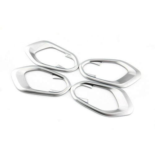 For Jeep Cherokee 2014-2021 Silver Inner Door Handle Bowl Frame Decor Cover Trim - Picture 4 of 4