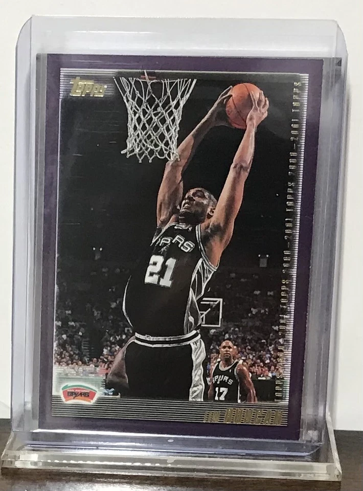 2000-01 TIM DUNCAN SAN ANTONIO SPURS TOPPS #60 HALL OF FAMER - Image 2 of 4