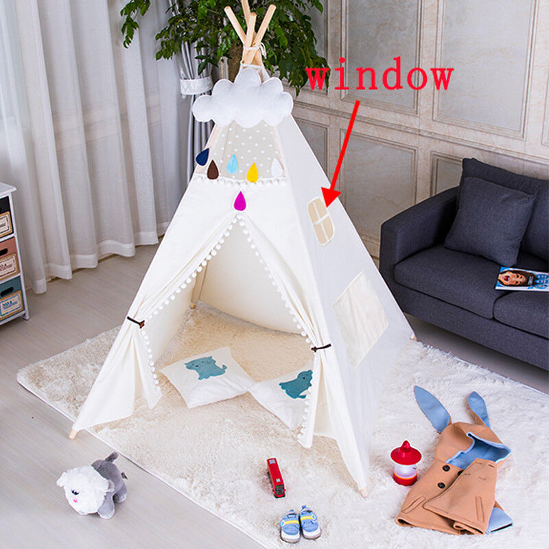 New Teepee Kids Play Tent Large Large Large 100% Cotton Wigwam Outdoor Toy Birthday Gifts UK ae92cd New Teepee Kids Play Tent Large Large Large 100% Cotton Wigwam Outdoor Toy Birthday Gifts UK ae92cd