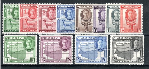 Somaliland Protectorate 1942 set to 5r SG 105-16 MH