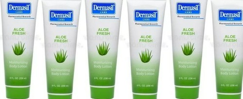 ( LOT of 6 ) Dermasil Labs ALOE FRESH Moisturizing Body Lotion 8 Oz Each - Picture 3 of 4