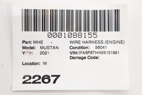 Ford Mustang 2021 2,3 L motor arranque batería cable OEM MR3T14B060BD - Imagen 12 de 12