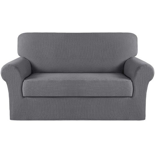 2 Pieces Stretch Couch Covers Sofa Slip Covers Form Fit 1/2/3 Seater - Picture 19 of 60