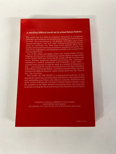 VTG Christian Fiction Sydney Watson Mark of the Beast New Revell Bible Prophecy - Foto 2 di 3