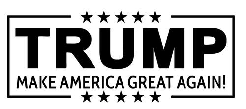 Donald Trump - MAKE AMERICA GREAT AGAIN - 4913 selbstfärbender Gummistempel (rote Tinte - Bild 2 von 3
