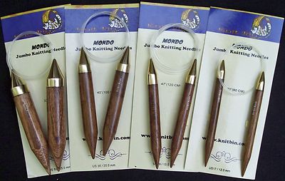 Knit Bin Mondo Jumbo Circular Knitting Needles; Choose Length and Size