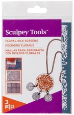 Sculpey Silkscreen Kit-Florals
