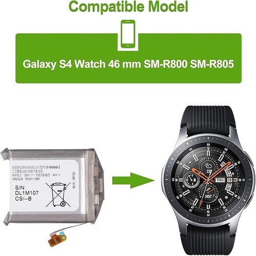 Akku Für Samsung Gear S4 SM-R800/R805/R805U SM-R805U EB-BR800ABU 1ICP6/25/29 - Zdjęcie 5 z 8