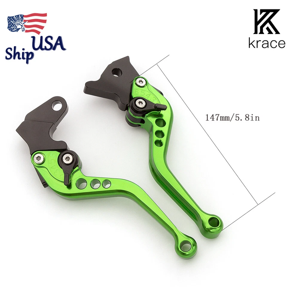 For Kawasaki NINJA 650R Z900 Z650 2017-2020 CNC Short Adjust Brake Clutch Levers Foto 4 de 4