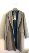 Anthropologie Light Grey Fully Lined Coat Size 16