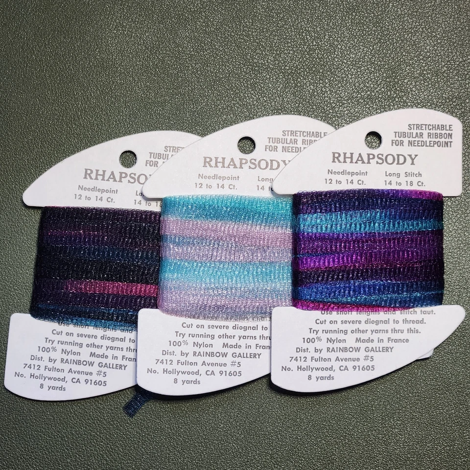 Rhapsody Tubular Ribbon Stretchable Rainbow Gallery Needlepoint Choice - Image 1 of 1