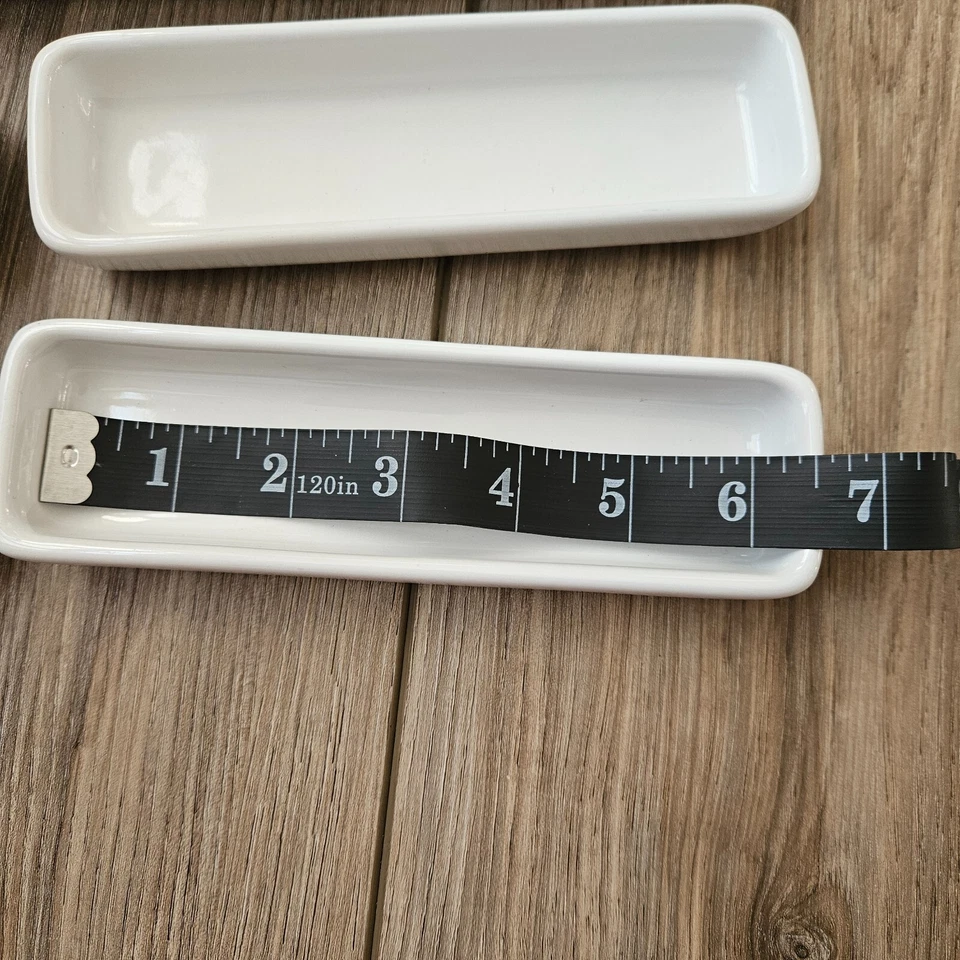 Pampered Chef Simple Additions Tray White Set 5 Piece Four Small One Large - Image 4 of 4