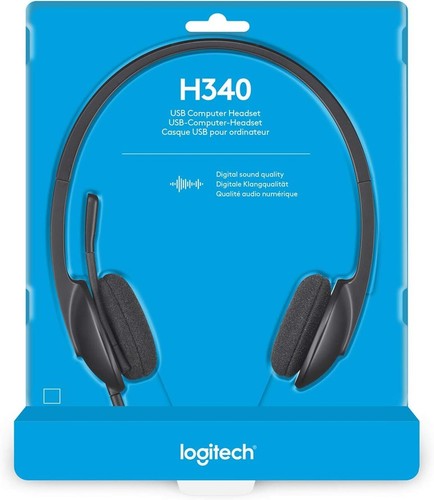 Logitech H340 Casque avec Microphone, Casque Stéréo, Microphone Réglable - Photo 8/8