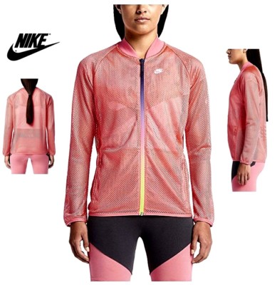 nike mesh bomber jacket