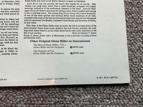 The Real Glenn Miller and his Orchestra  The Glenn Miller Story (1971) Vinyl LP - Picture 7 of 15