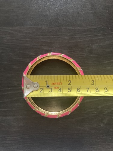 Kate Spade Pink Bangle Bracelet with Multicolored Rhinestones - Picture 4 of 12