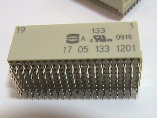 3 each Harting 17051331201 Hard Metric Backplane Connector 133P Type B19 - Picture 7 of 7