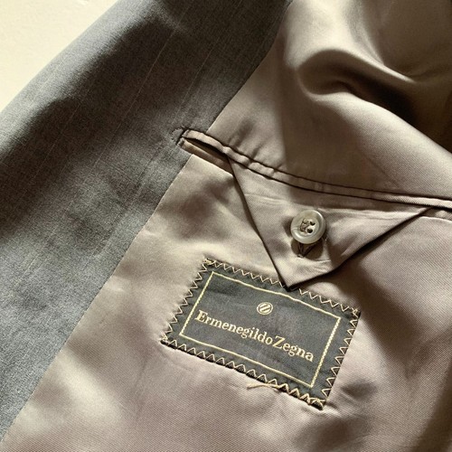 Ermenegildo Zegna Striped Wool Blazer Jacket - Foto 6 di 7