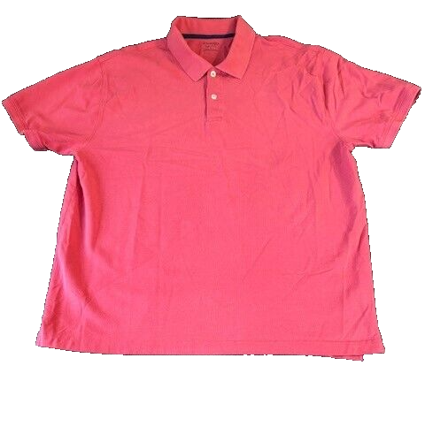 John's Bay Heritage Pique Polo Short Sleeve Orange Polo Shirt XL 100%  Cotton