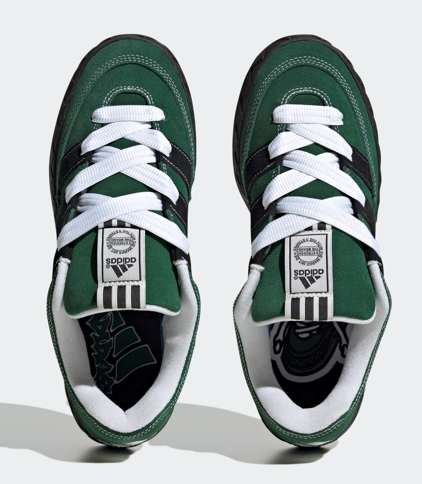 YNuK adidas Adimatic Dark Green Core Black Off White IE2164 US 9 - 11 ...