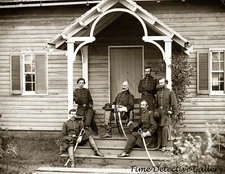General Marsen R. Patrick & Staff, Culpeper, VA - 1863 - Civil War Photo Print