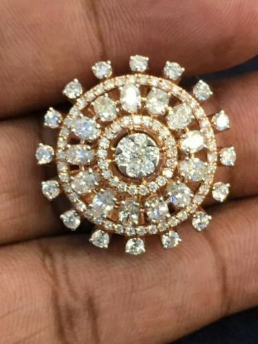 Oval Echtschmuck aus Rotgold