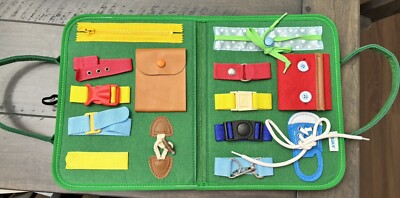 Esjay Learning Felt Book Sensory Busy Activity for Babies & Toddlers Green