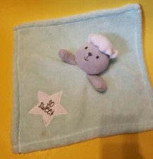 Baby Plushie Blankie Blue So Sweet 14" Toy Bear Snuggle Star