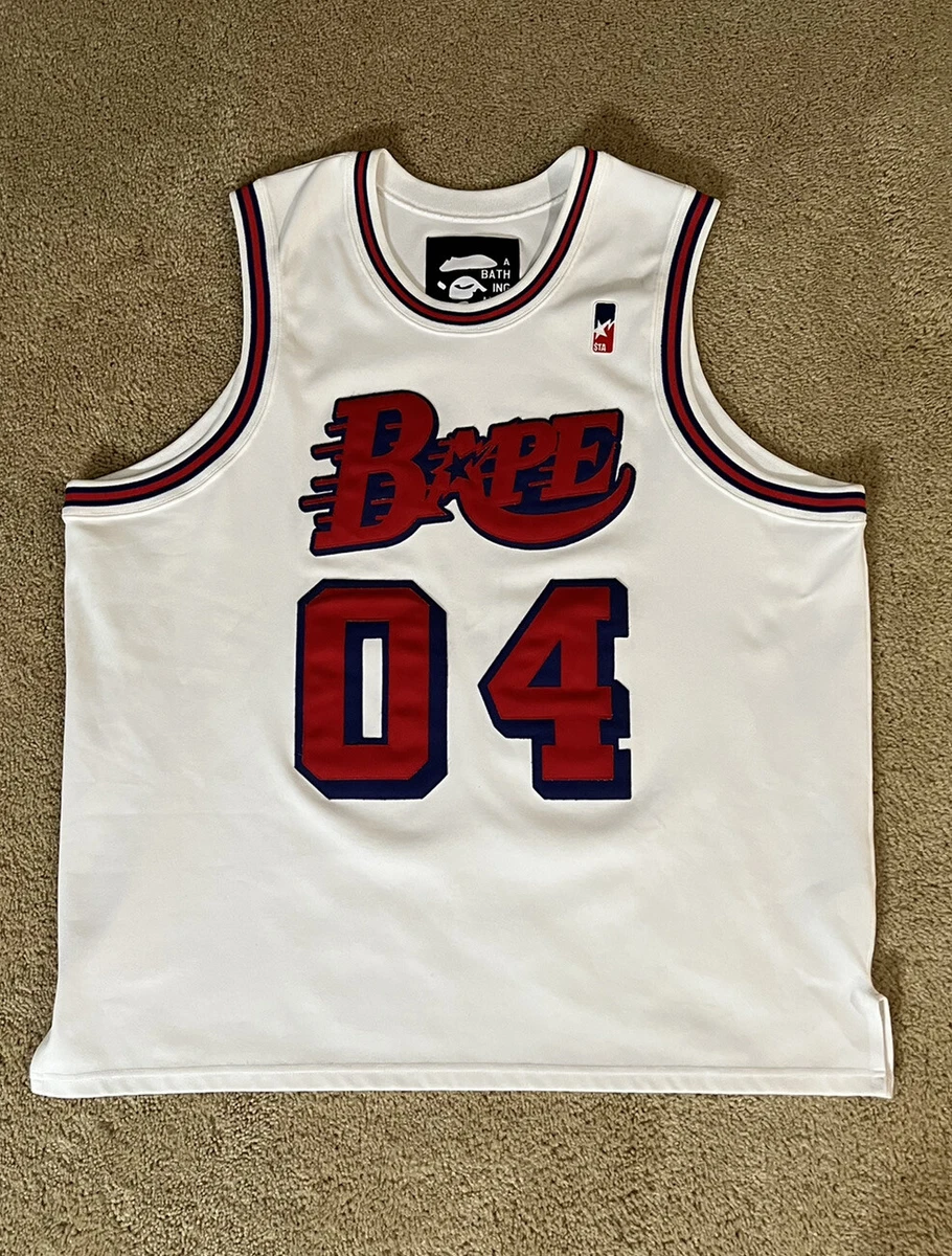 BAPE BASKETBALL JERSEY A BATHING APE OG BAPE VINTAGE BAPE NIGO ERA. 💎RARE💎