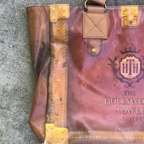 Disney Parks Hollywood Hotel Tower Of Terror Tote Bag 16" x 11" Purse - 第 3/8 張圖片