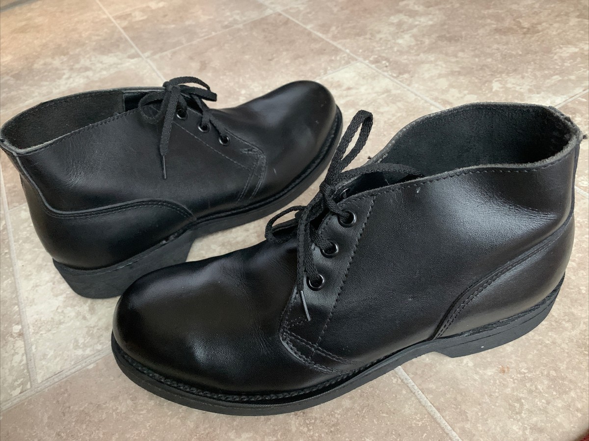 VTG'89 ADDISON SHOE CO 93616 Steel Toe Ankle Leather Boots
