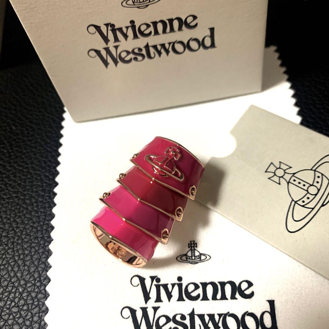 Vivienne Westwood Ring Size 6.5-7 ARTEMIS Armor Pink NO BOX Vivienne Westwood Ring Size 6.5-7 ARTEMIS Armor Pink NO BOX