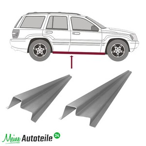 OMAC Trittbretter Für Jeep Grand Cherokee 2011-2021 - Aluminium, Schwarz