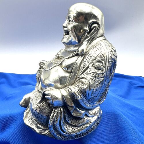 Scultura Intercoins - Buddha - Argento laminato, Placcato argento 999 vintage - Foto 4 di 11