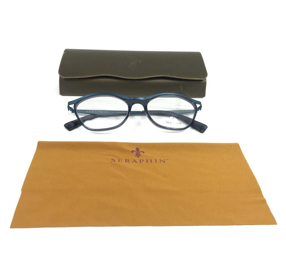 Seraphin 眼镜框 Juniper/8192 软蓝色猫眼全边 51-18-140 — 第 2/4 张图片