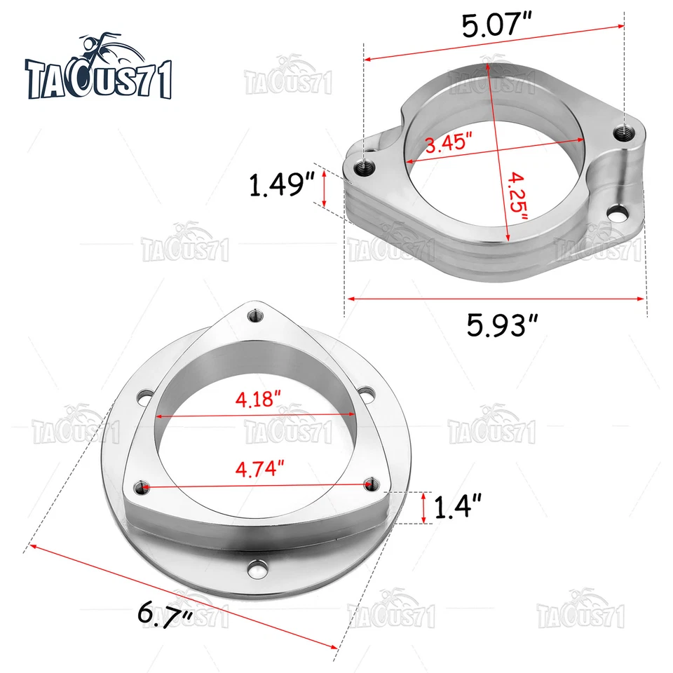 Billet 2" Lift Spacers For 2010-2015 Subaru Legacy & Outback & FRS / BRZ - Imagem 3 de 4