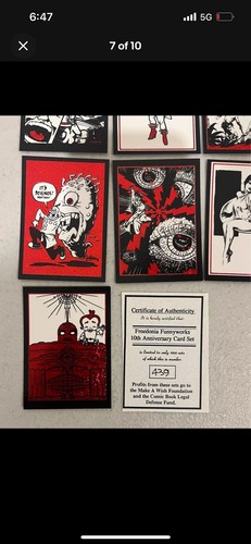 1982-1992 FREEDONIA FUNNYWORKS 10TH ANNIVERSARY SET #/1200 FRANK MILLER STEVENS - Picture 7 of 10
