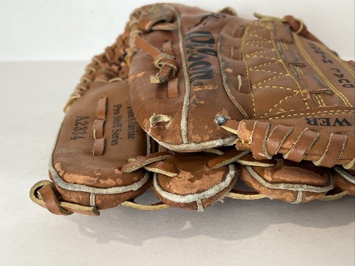 vintage Tom Glavine Wilson Prostaff A2334 baseball glove Left (FAIR) 11 1/2 - Picture 8 of 19