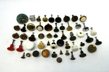 Mixed Vintage Lot Used Metal Brass Ceramic Small Cabinet Doorknobs Knobs Pulls 