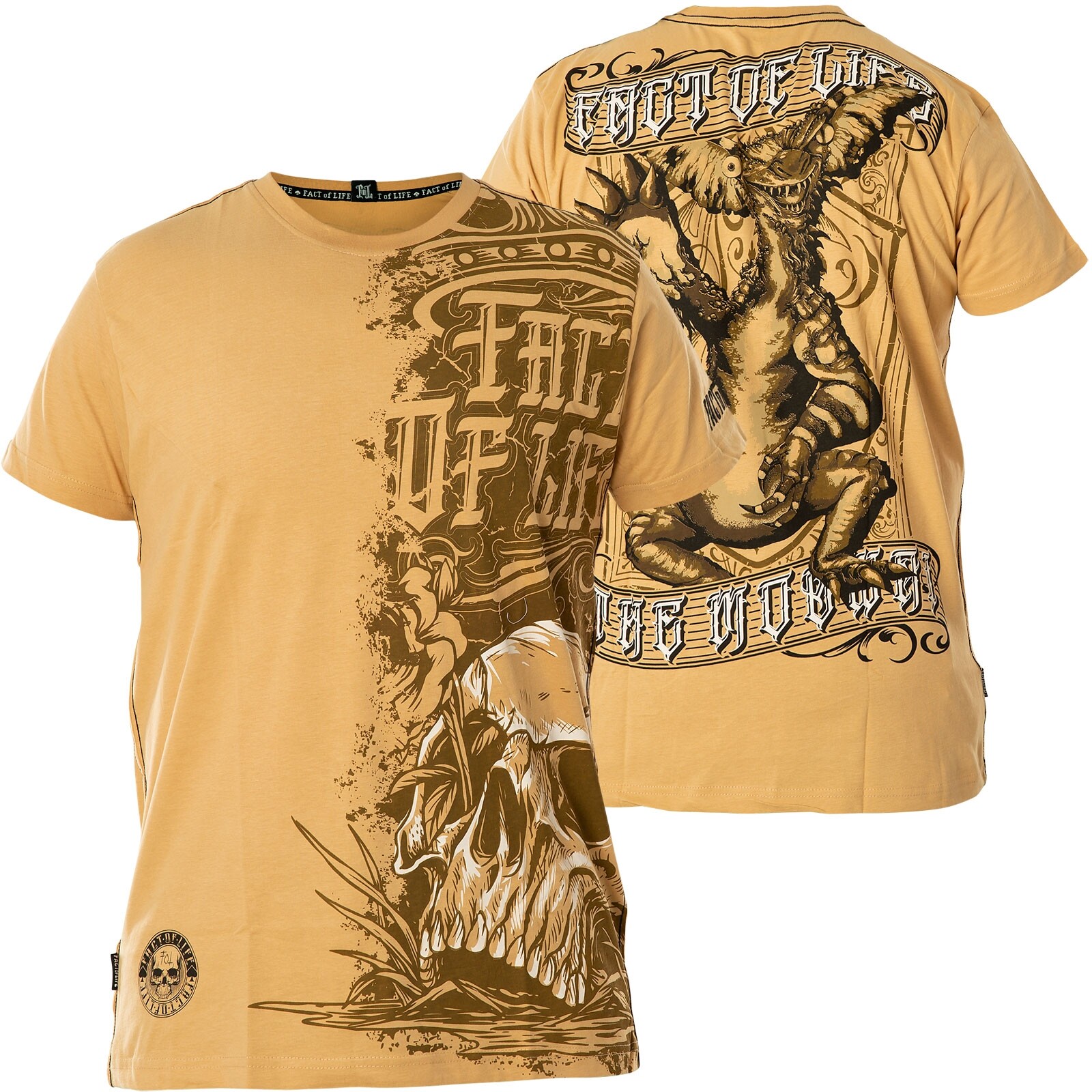 Футболка FACT OF LIFE Mogwai TS-80 Бежевых футболок