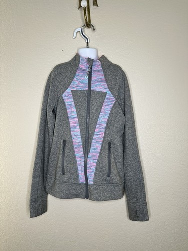 Ivivva Girls size 12 Perfect Your Practice Jacket Full Zip Thumbholes Lululemon - Picture 11 of 11