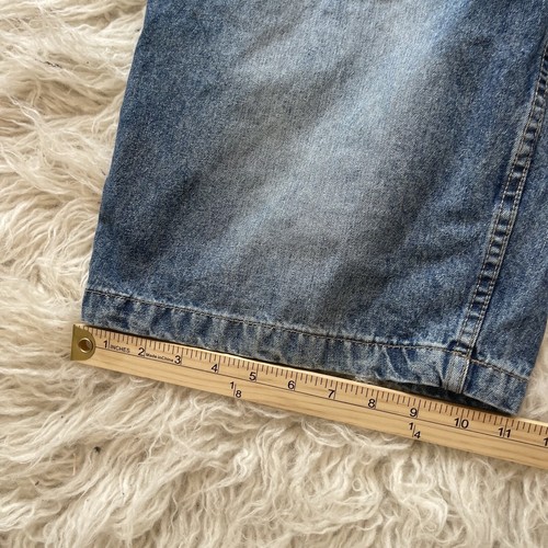Vintage Y2K Bugle Boy Jorts Mens 33 Blue Baggy Embroidered 12" Inseam Skate Rave - Picture 10 of 12