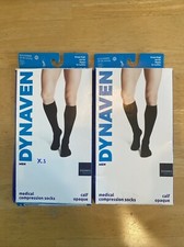 Lot Of 2 Dynaven Sigvaris Access Compression Socks 30-40mmhg XS 923CXSM99 Black